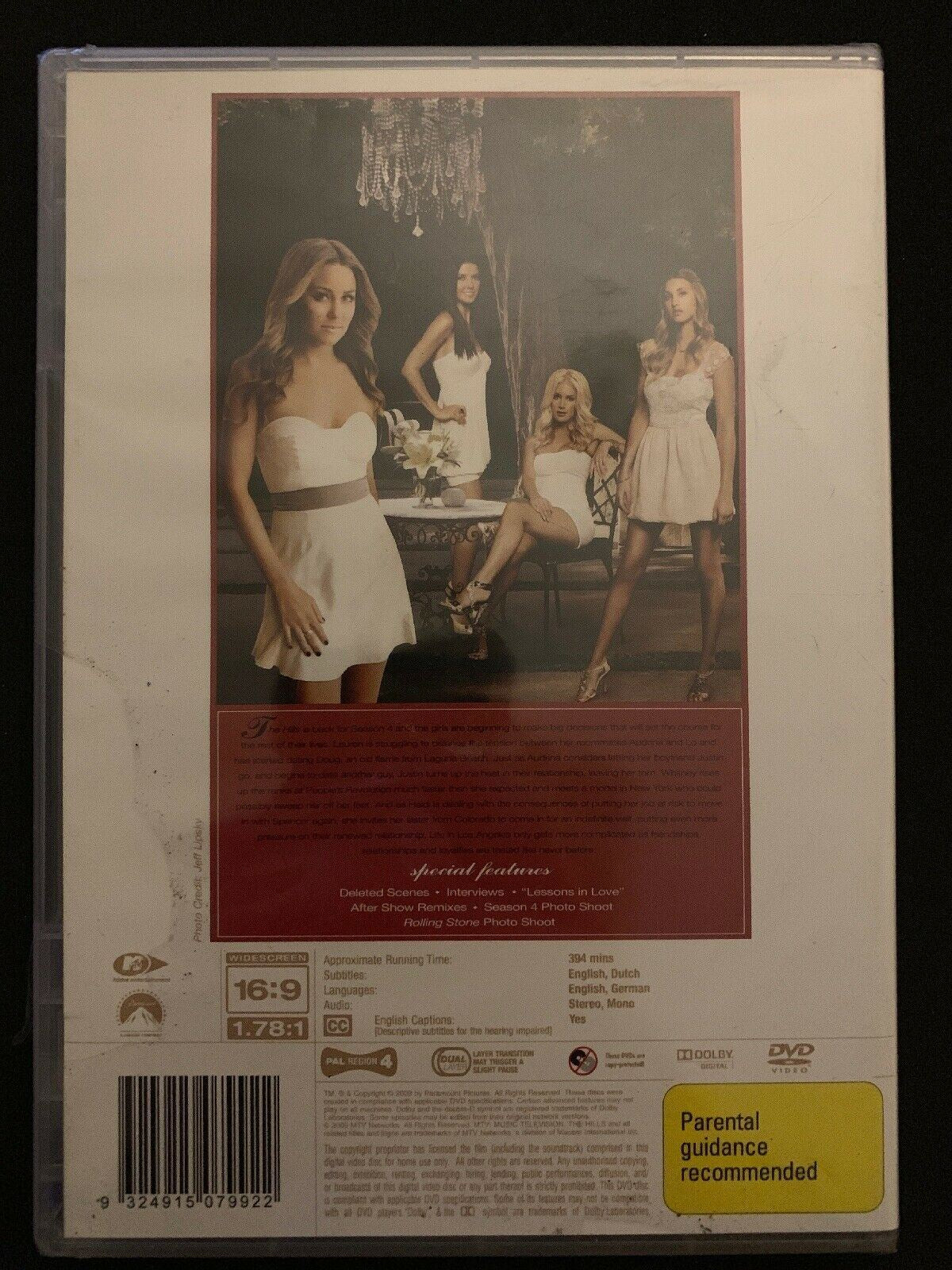 The Hills : Season 4 (DVD, 2009, 3-Disc Set) Region 4 - NEW Sealed!