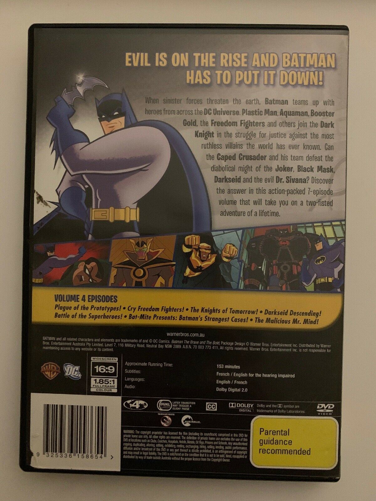Batman - The Brave And The Bold : Season 2 : Part 1 : Vol 4 (DVD) Region 4