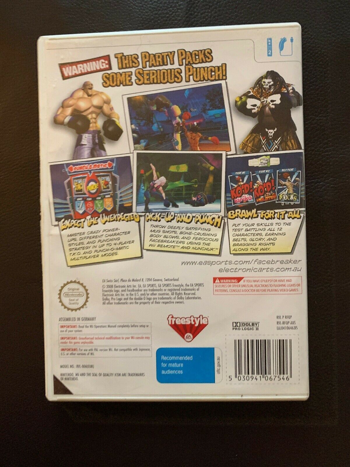 Facebreaker KO Party - Nintendo Wii PAL Boxing Game
