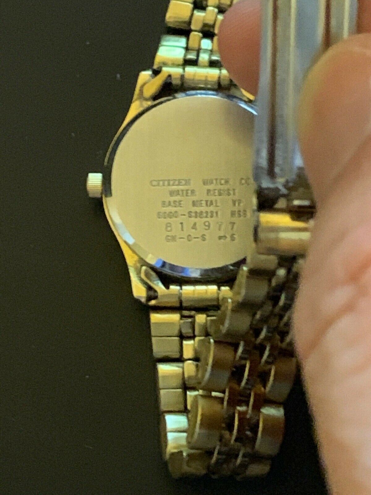 Citizen Watch Water Resistant 6000-S88231 MSB 814977 *For Parts Or Repair Only*