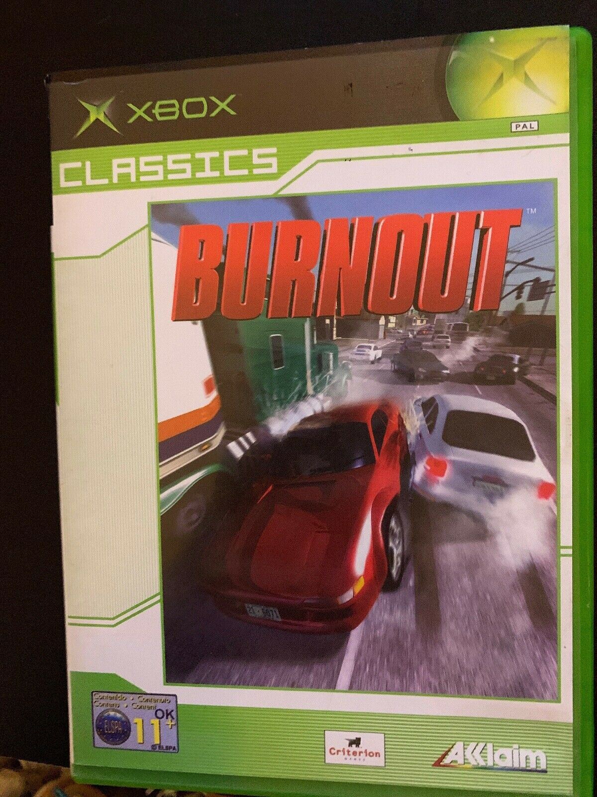 Burnout 1 - Microsoft Xbox Original PAL Game with Manual