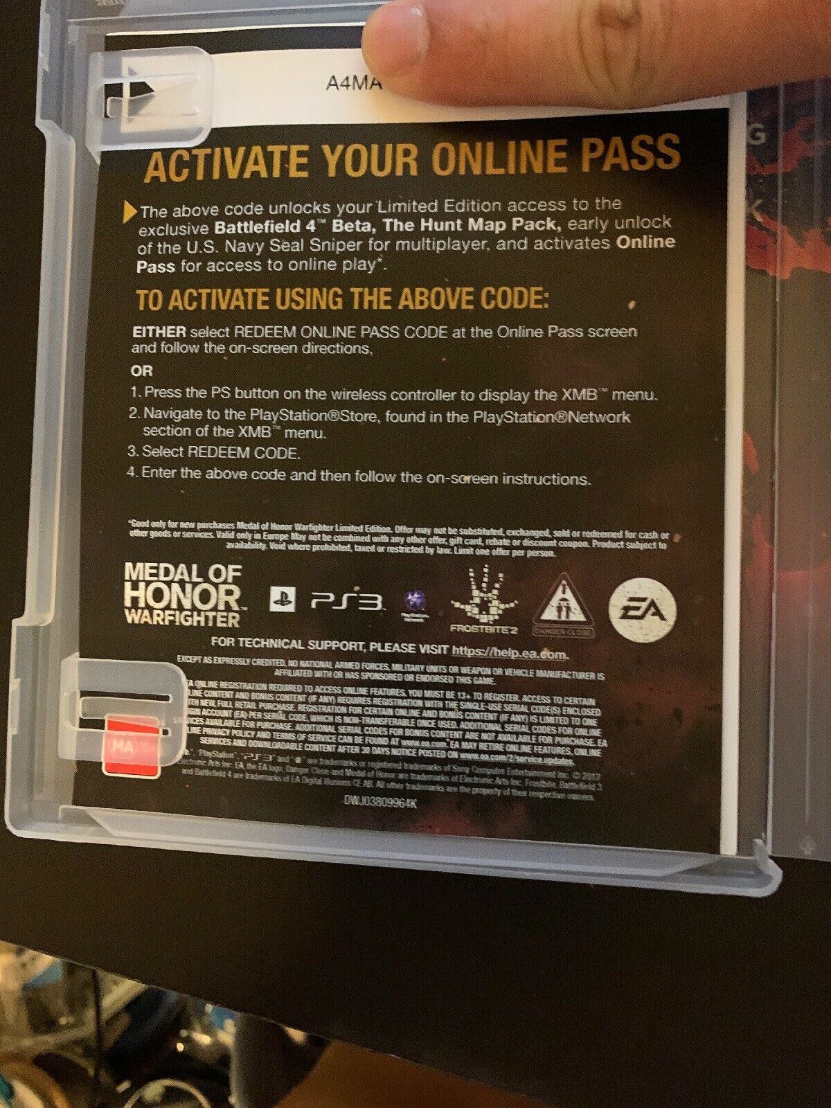 Medal of Honor Warfighter Limited Edition - Sony Playstation 3 PS3 Game