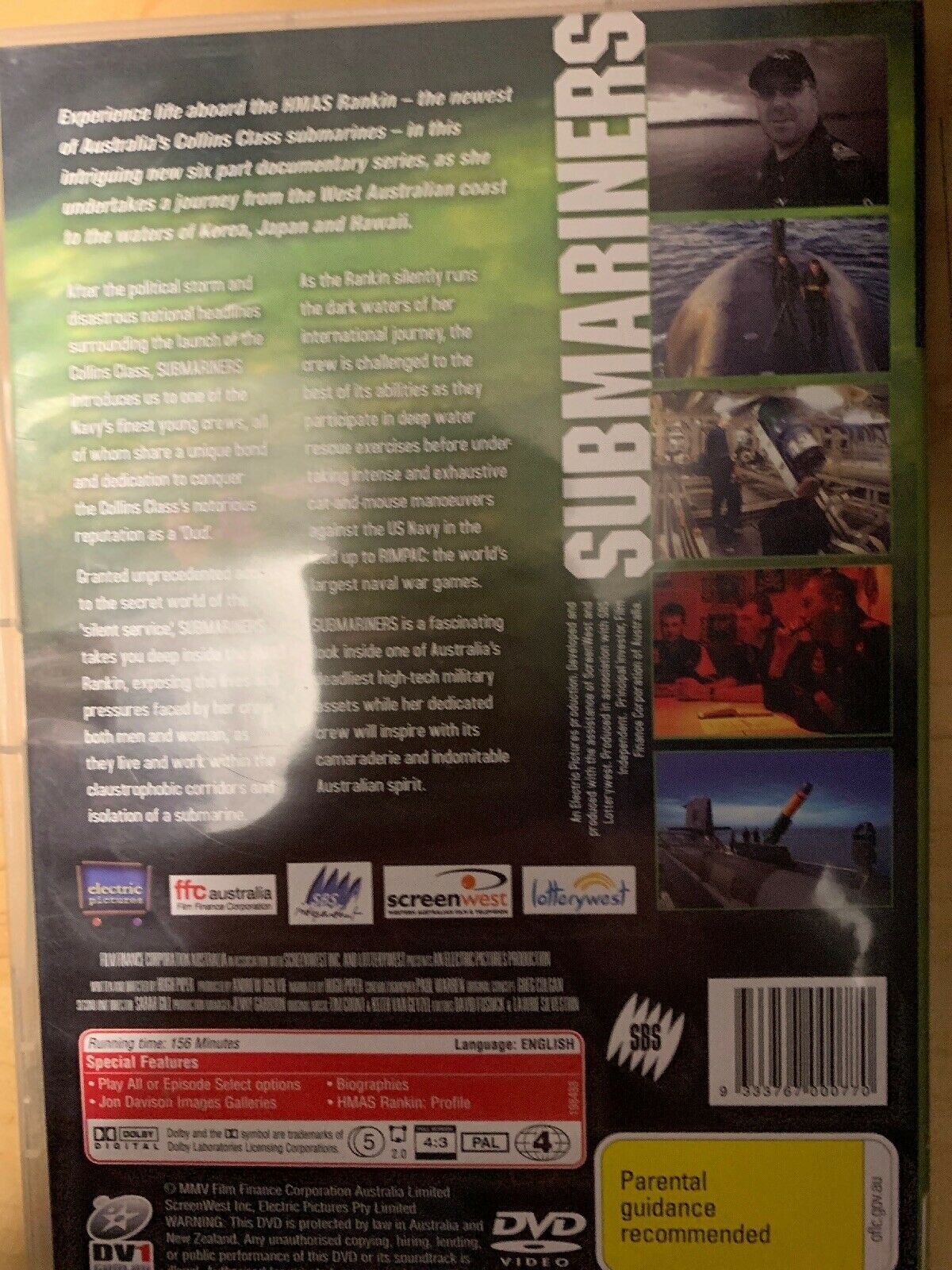Submariners RARE DVD 6 PART DOCUMENTARY SERIES THE COLLINS CLASS HMAS RANKIN WAR