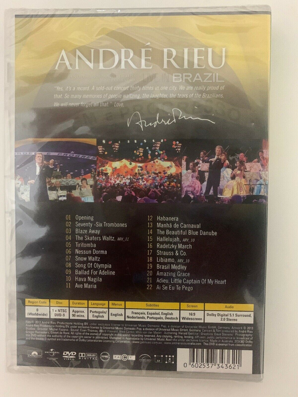 *Brand New And Sealed* André Andre Rieu - Live In Brazil, DVD