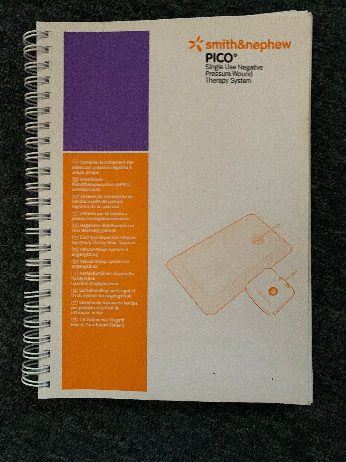 Smith & Nephew PICO Single Use Negative Pressure Wound Therapy System Manual