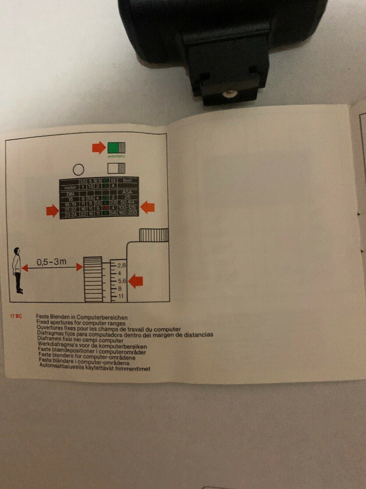 Vintage Braun Camera Flash - Braun Hobby 17B With Manual