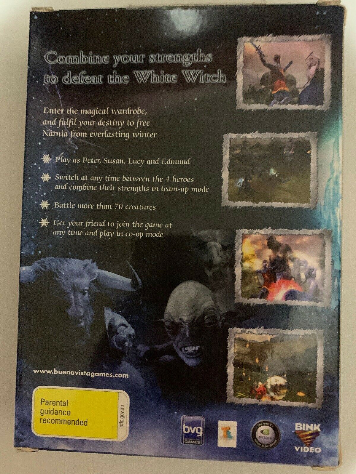 Chronicles of Narnia: Lion Witch Wardrobe - PC Windows Game (2005) With Manual