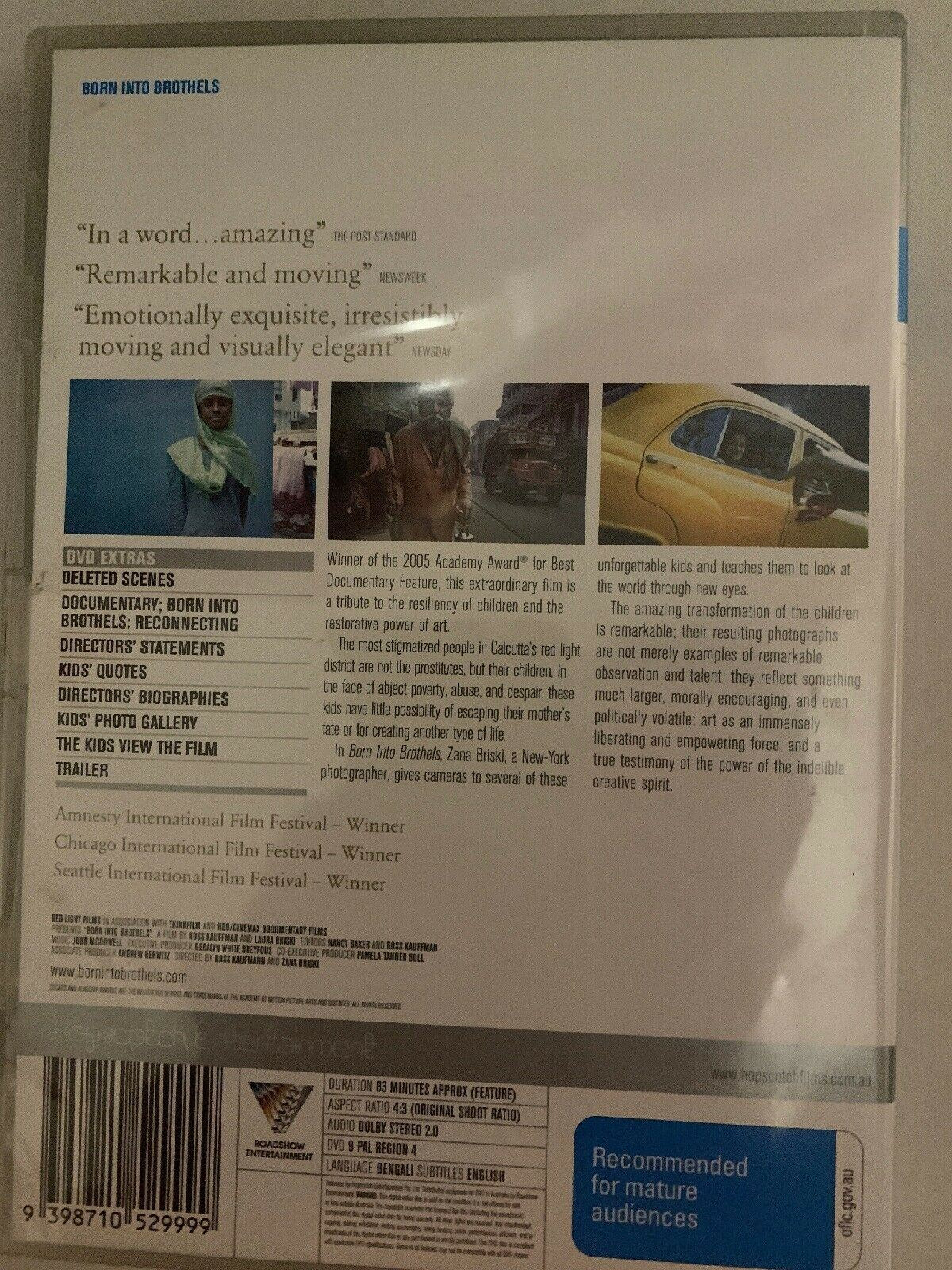 Born Into Brothels: Calcutta's Red Light Kids (2004, DVD) Documentary. Region 4