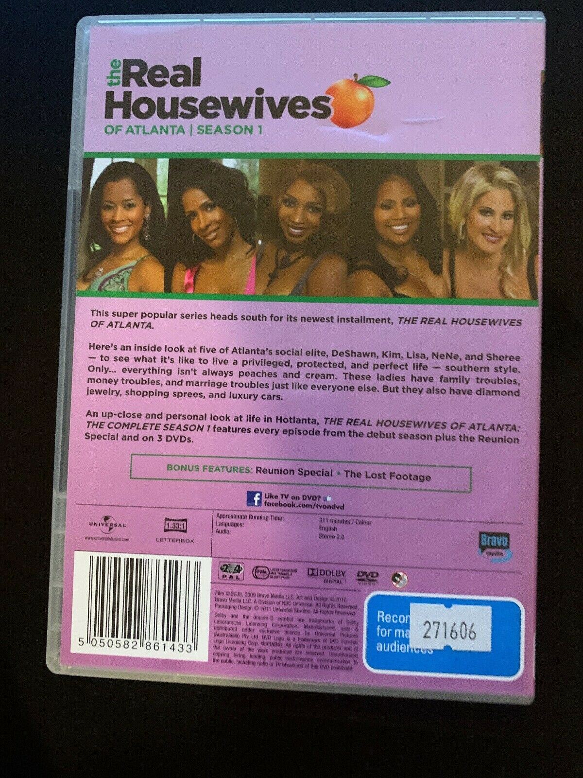 The Real Housewives Of Atlanta : Season 1 (DVD, 2011, 3-Disc Set)