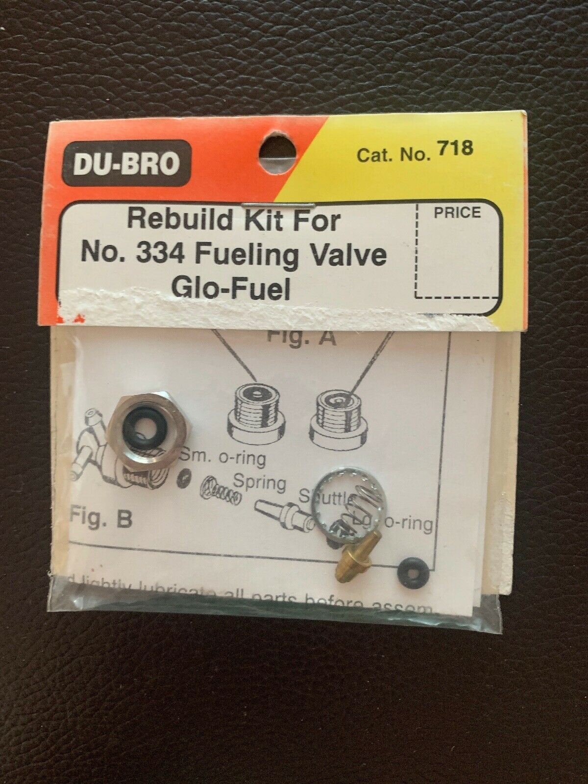 Du-bro Rebuild Kit For No. 334 Furling Valve Glo-Fuel Cat No 718