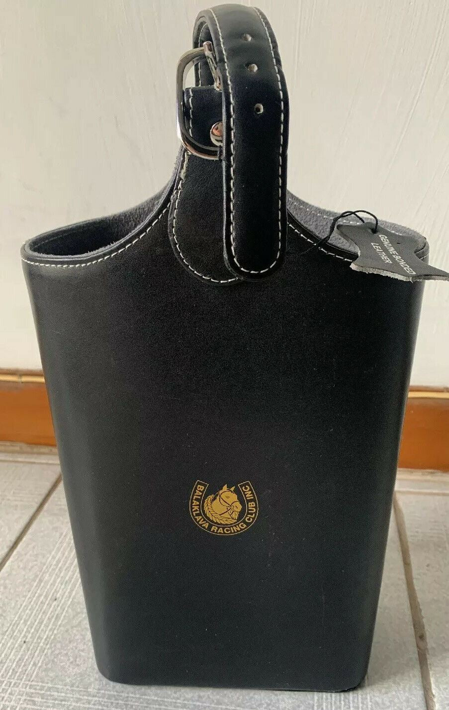 Baklaklava Racing Club Leather Portable Wine Holder Carrier *New*