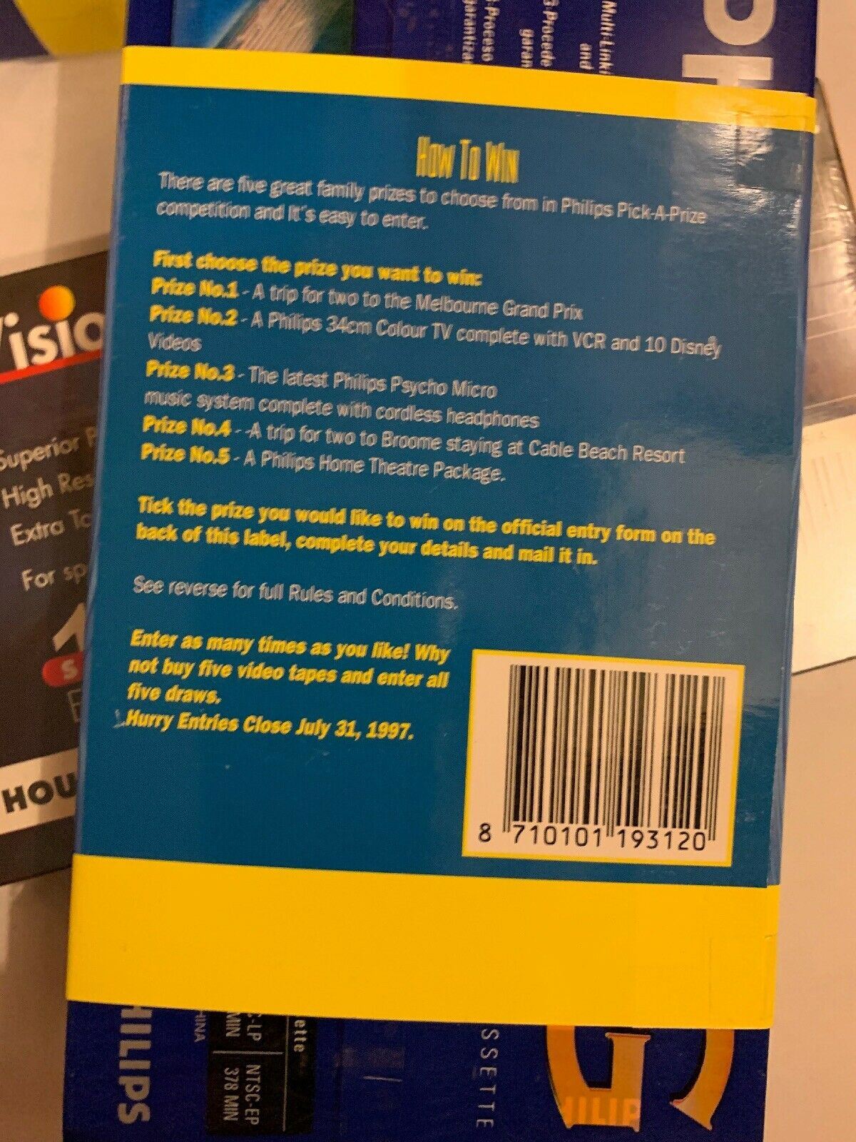 *New & Sealed* 10x Blank VHS 1x Sony 4x Philips 4x SkyVision 1x Emtec