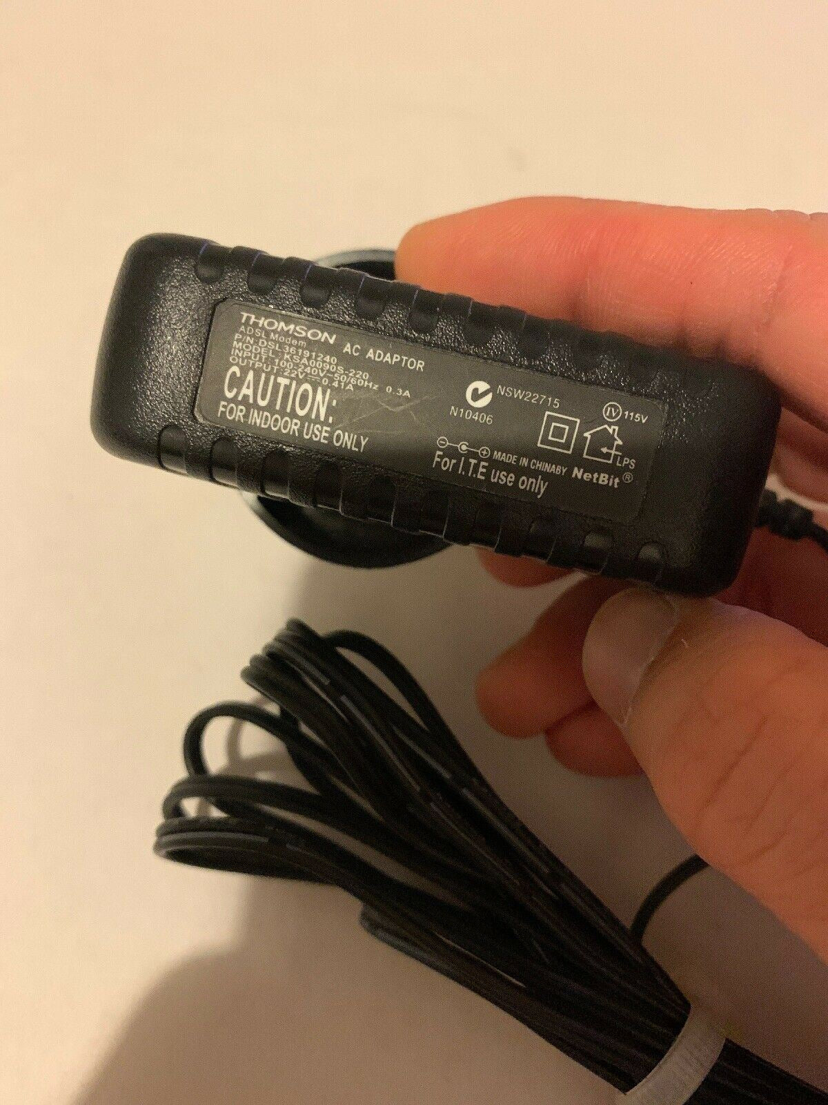 Genuine Thomson KSA0090S-220 AC Adapter 22v Power Supply