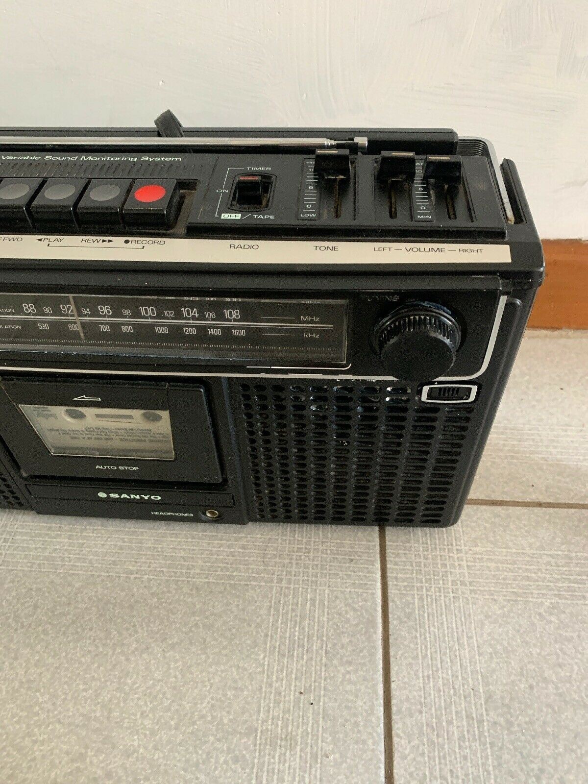 Sanyo Stereo Radio Cassette Recorder M9902F Vintage Boombox - RARE Made in Japan