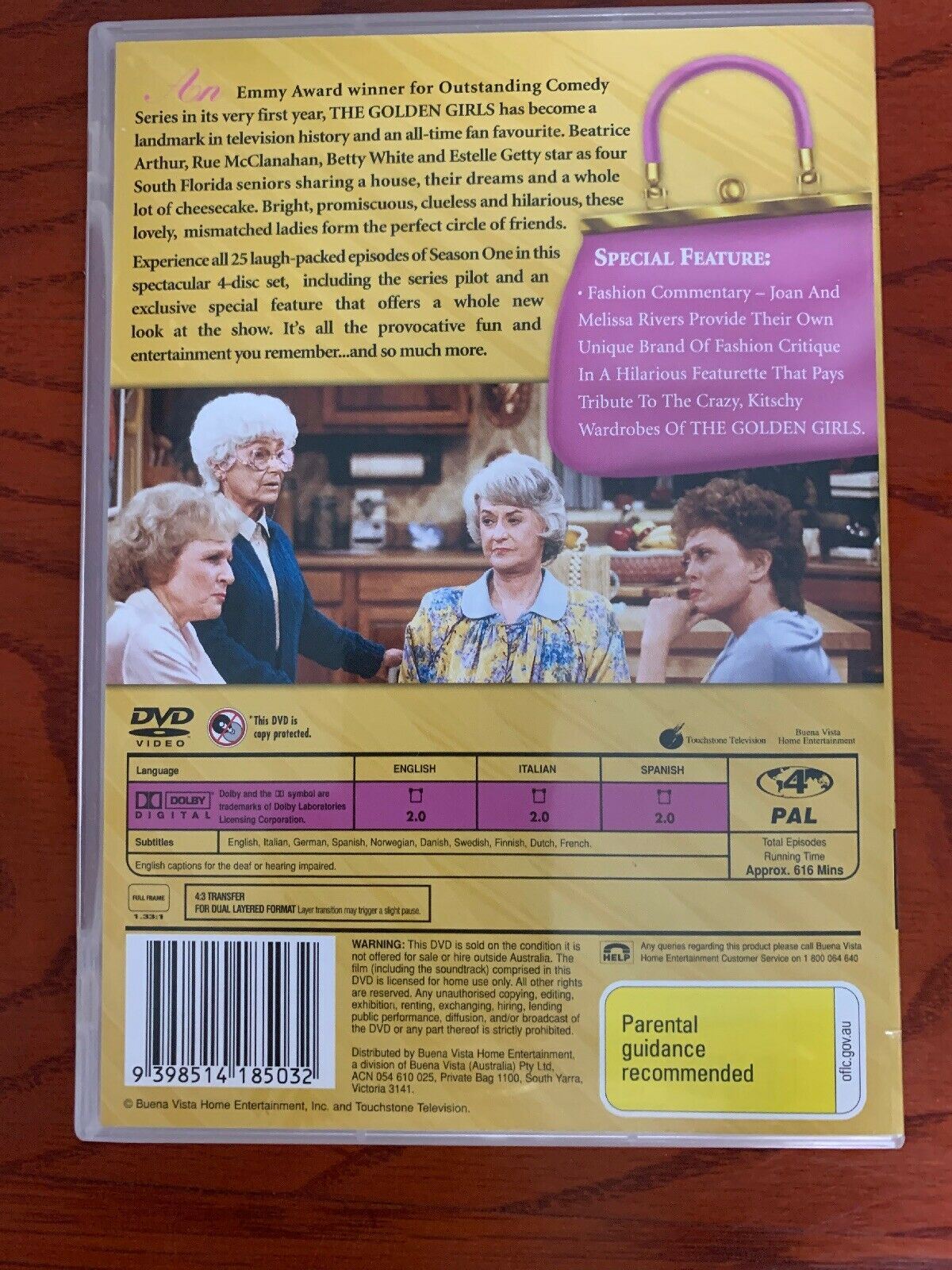 The Golden Girls : Season 1 (DVD, 2005, 4-Disc Set)