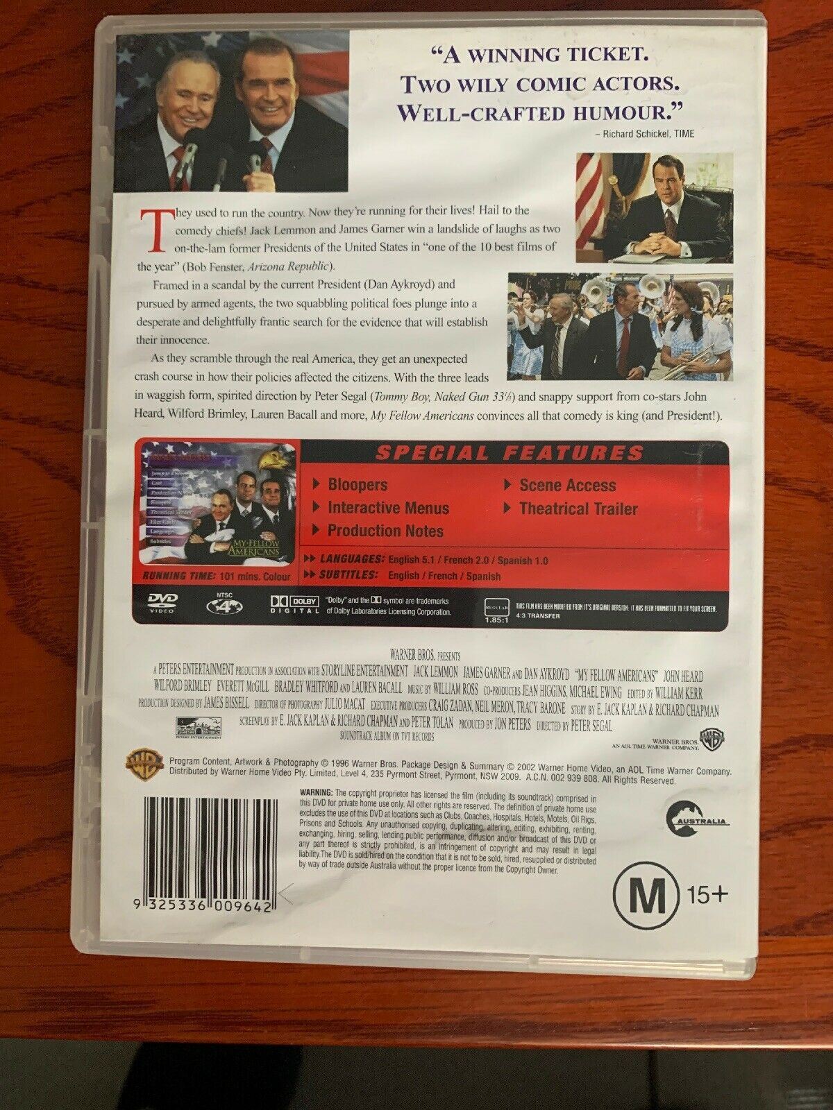 My Fellow Americans (DVD, 2002) Region 4