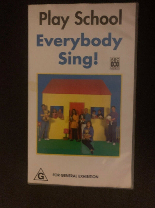 Play School Everybody Sing! ABC VHS PAL Video 1996 Noni Hazlehurst John Hamblin