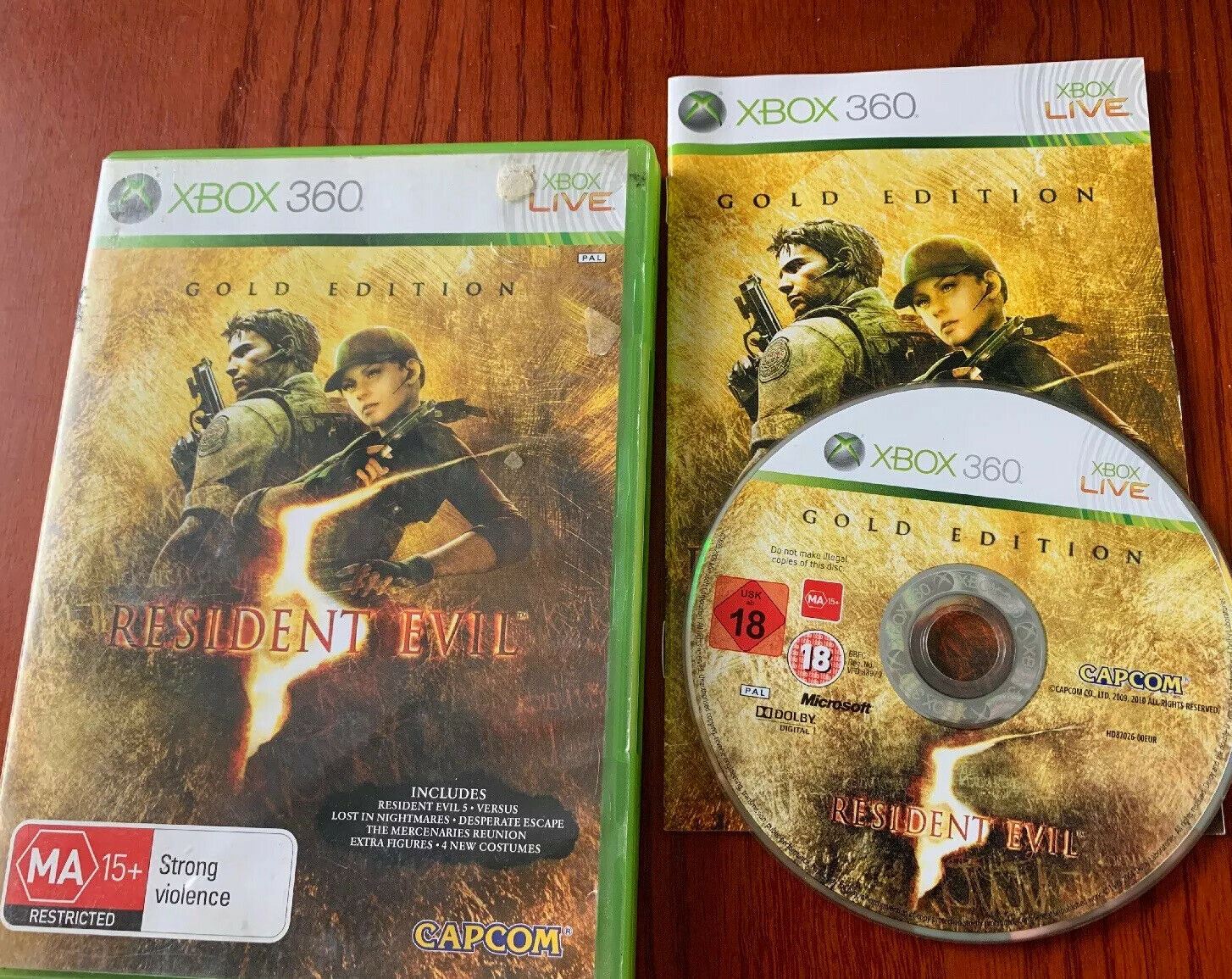 Resident Evil 5 Gold Edition * Microsoft Xbox 360 Game With Manual – Retro  Unit