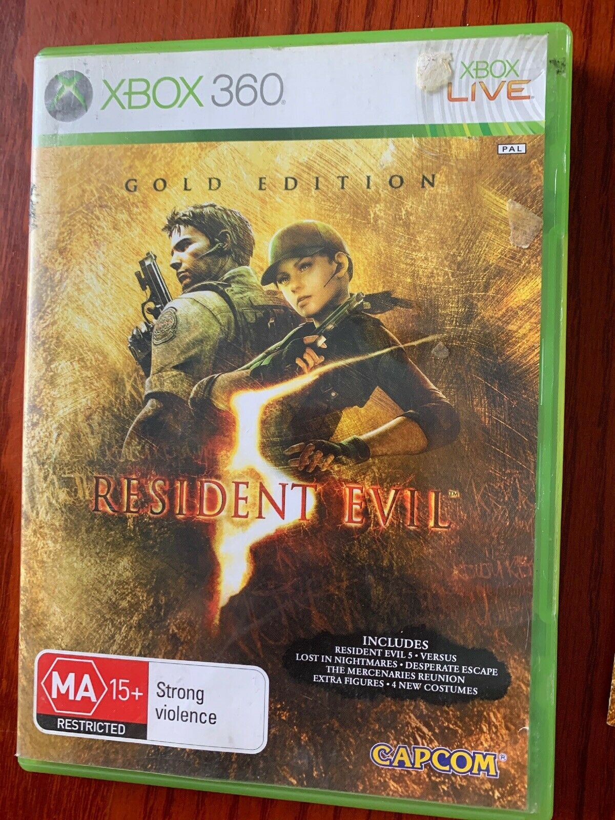 Resident Evil 5 Gold Edition * Microsoft Xbox 360 Game With Manual