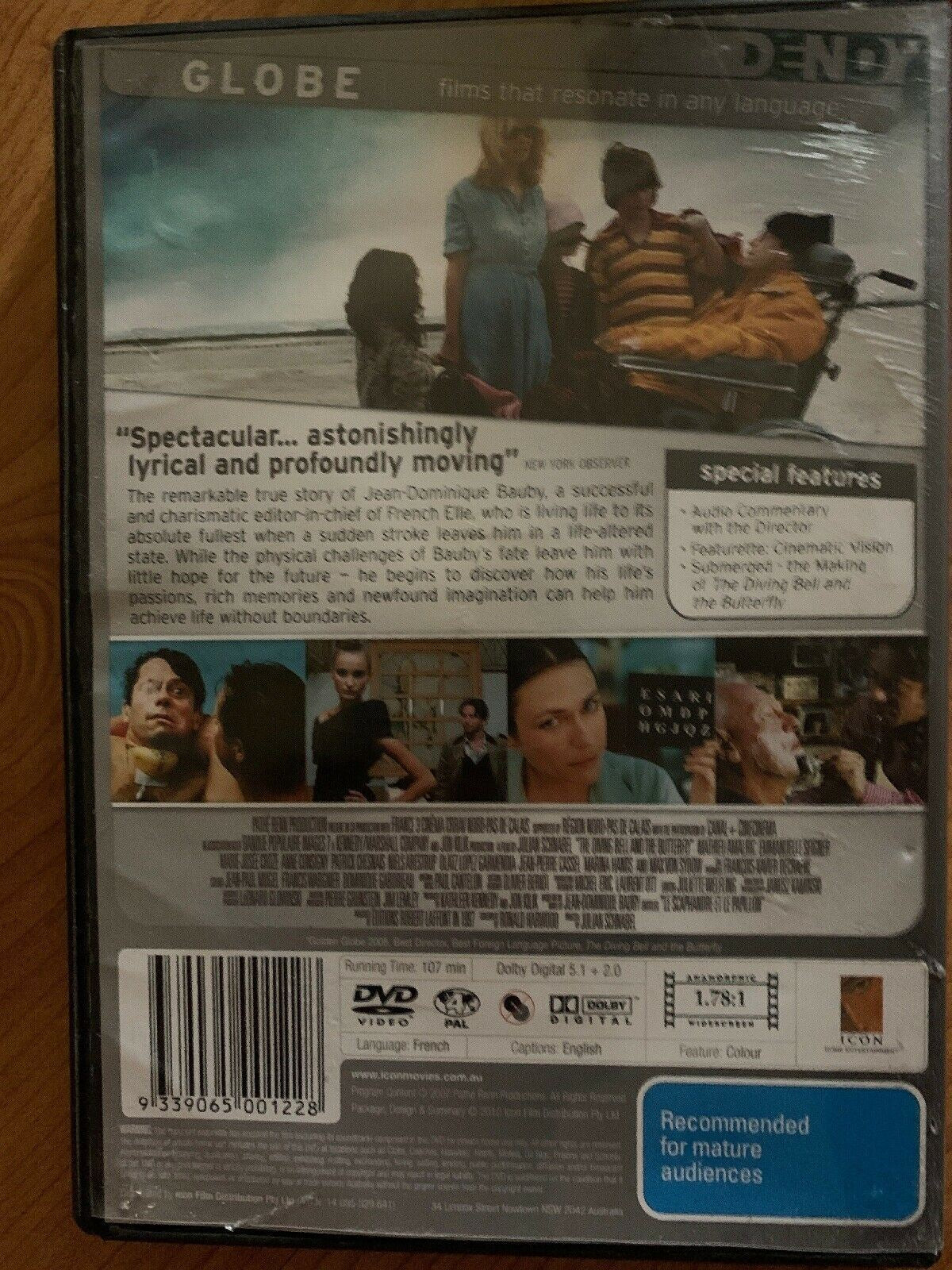 The Diving Bell And The Butterfly (DVD, 2008) True Story Film