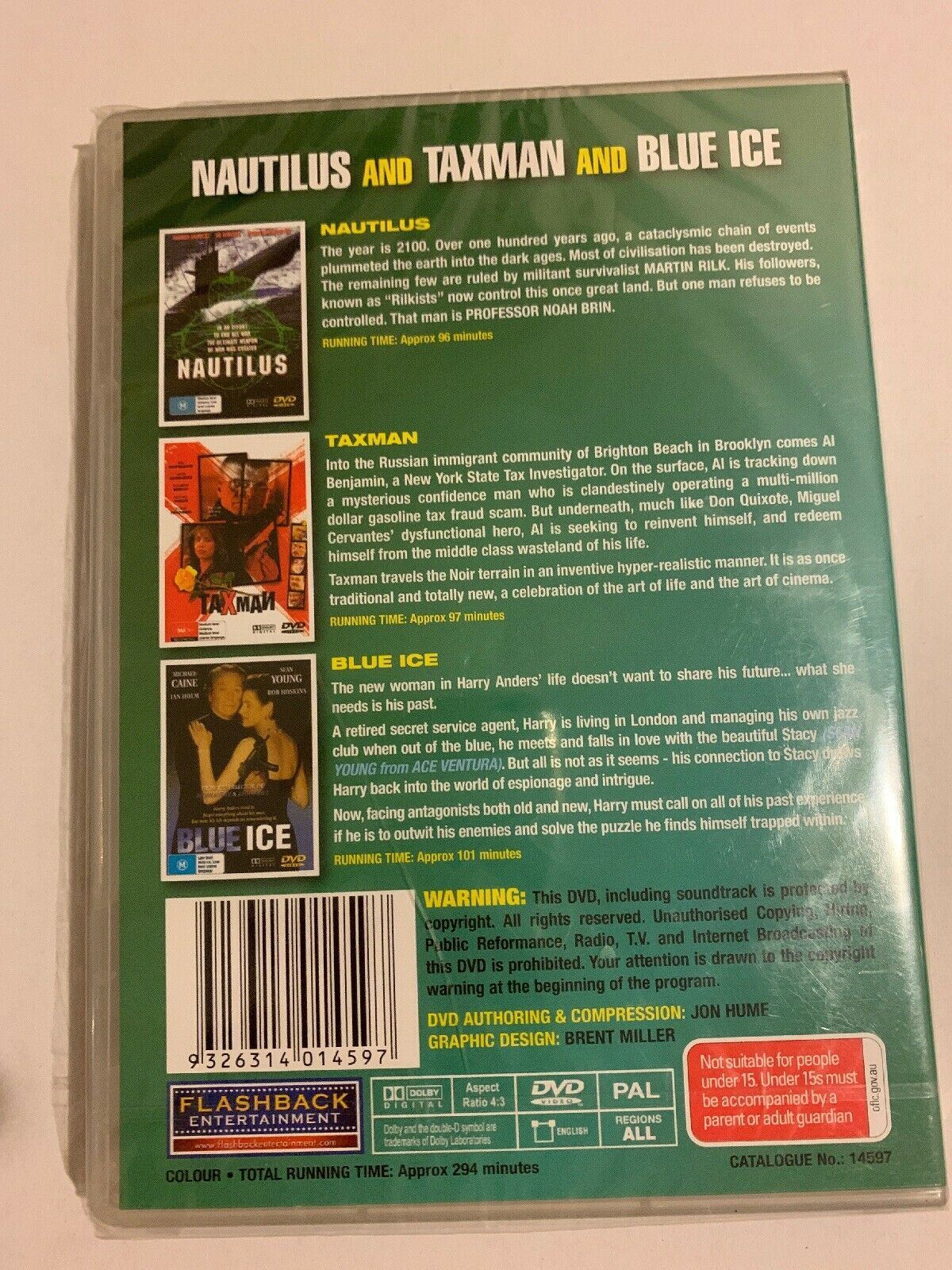 Nautilus / Taxman / Blue-Ice DVD R4 PAL BRAND & SEALED FREE POST