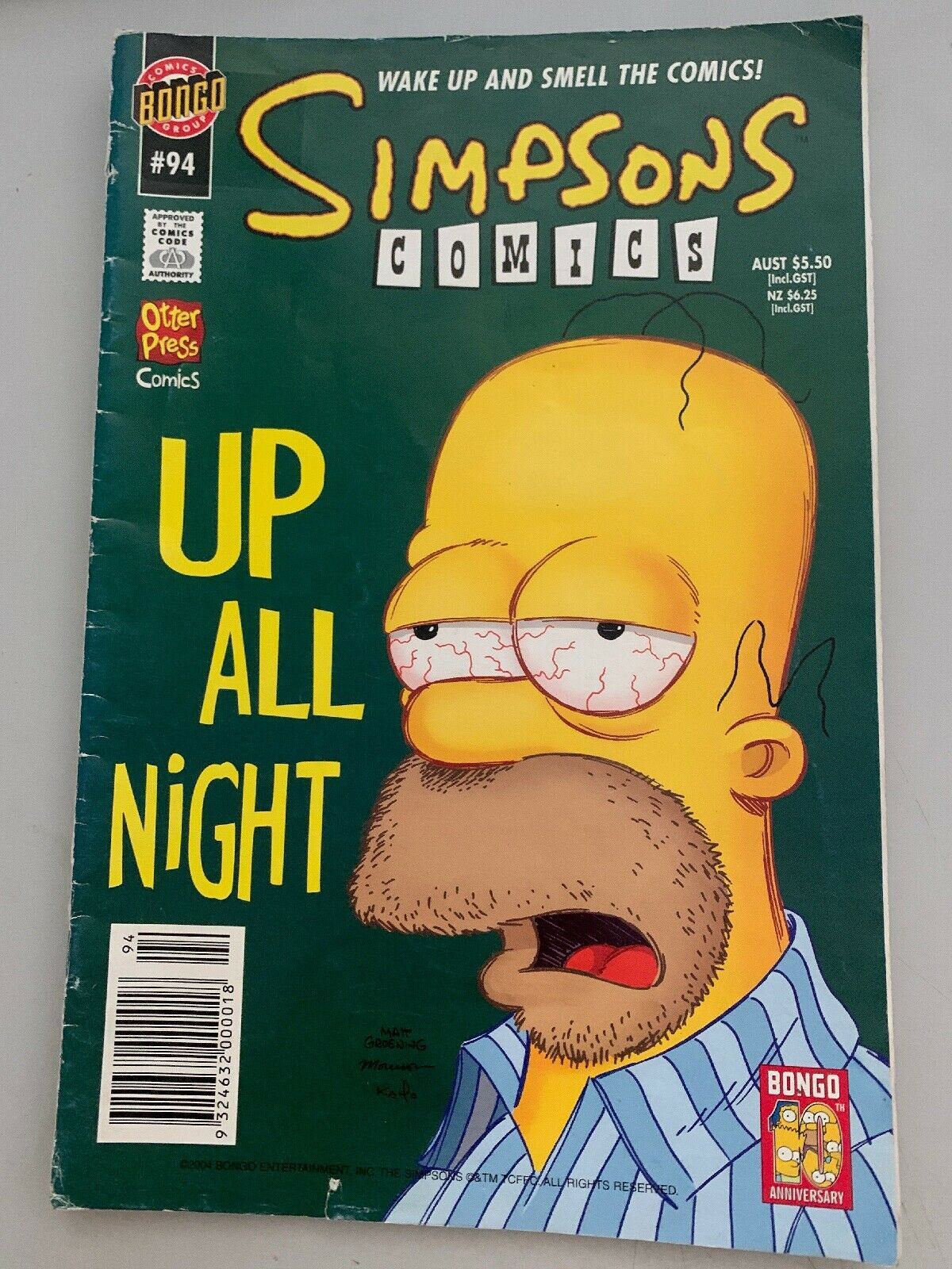The Simpsons Comics - Up All Night Issue No 94