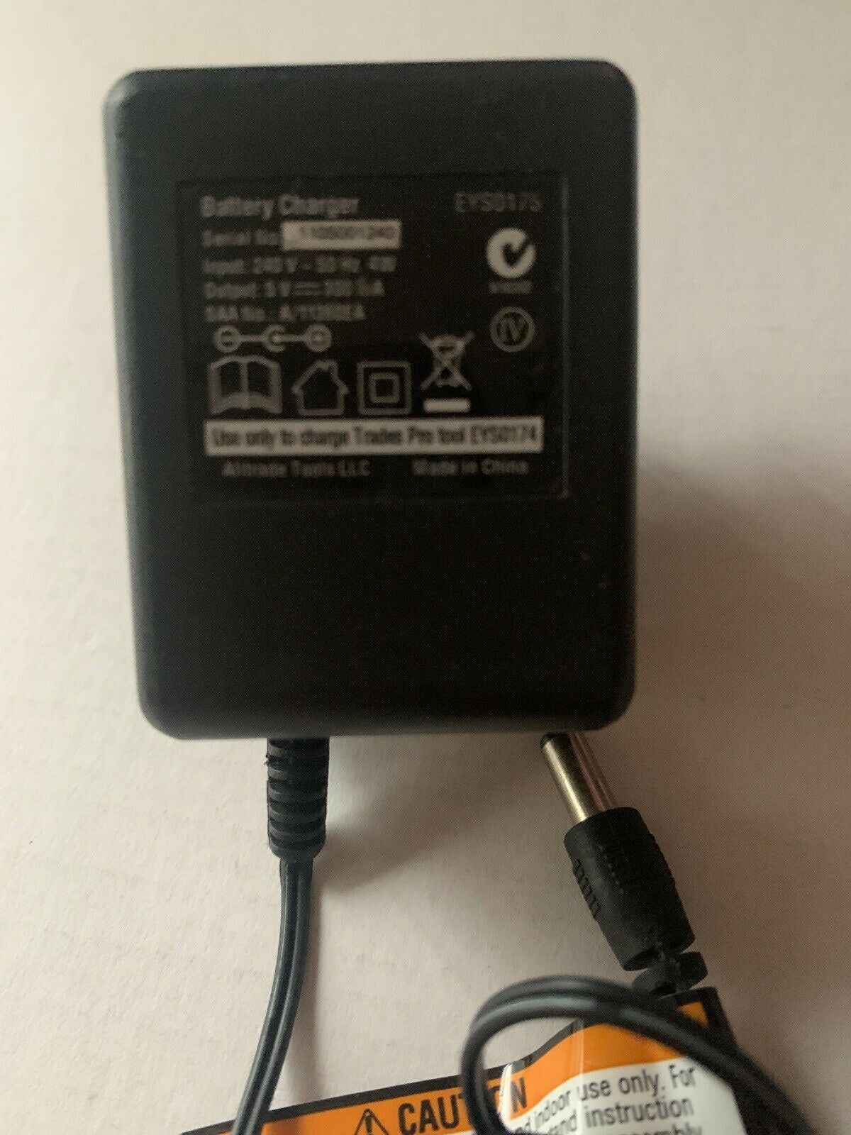 AC Adapter Battery Charger For Trades Pro Tool EYS0174 5V 300mA