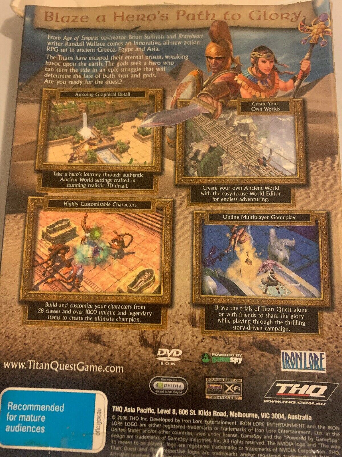 Titan Quest PC DVD (2006) With Manual - Classic Diablo Action RPG Game