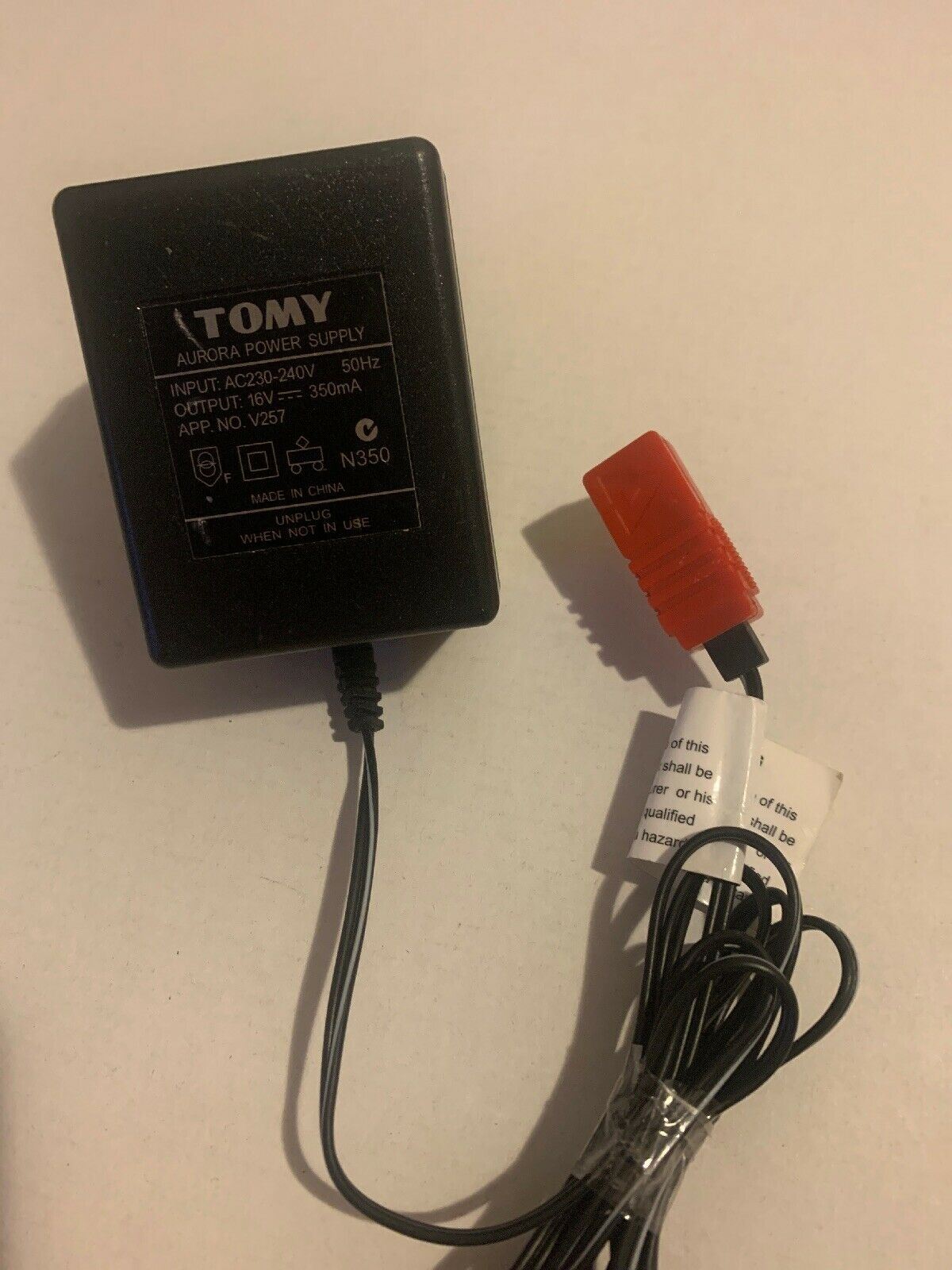 Genuine Tomy Aurora Power Supply AC Adapter 16V 350mA