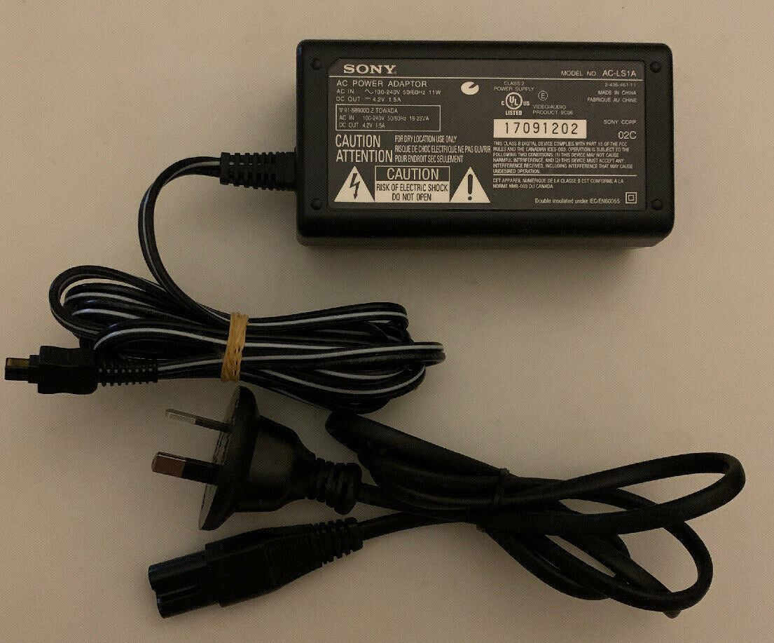 Genuine Sony AC-LS1A AC Adapter DC 4.2V--1.5A for Digital Camera