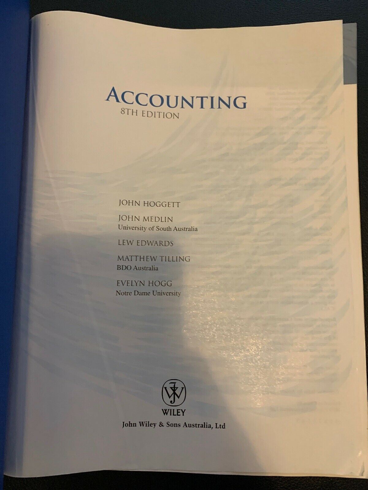 Accounting by John Hoggett, John Medlin, Evelyn Hogg, Matthew Tilling, Lew...
