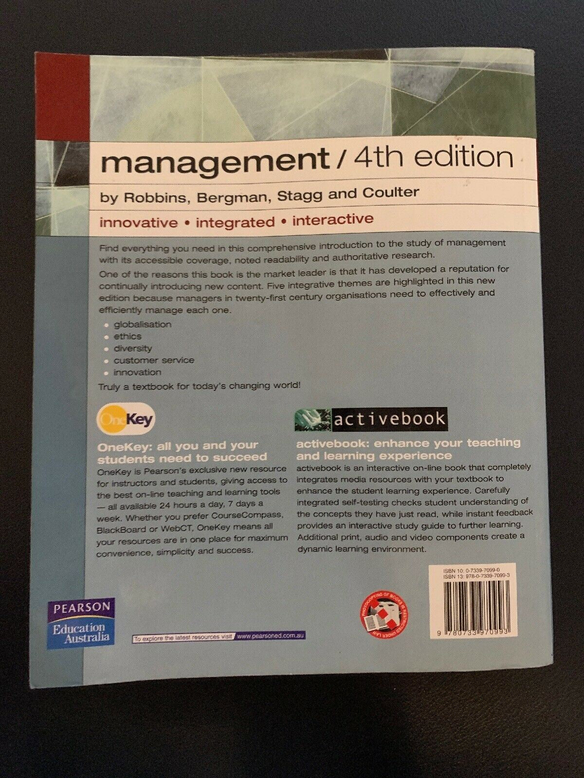 Management by Rolf Bergman, Mary Coulter, Stephen P. Robbins & Mary Coulter