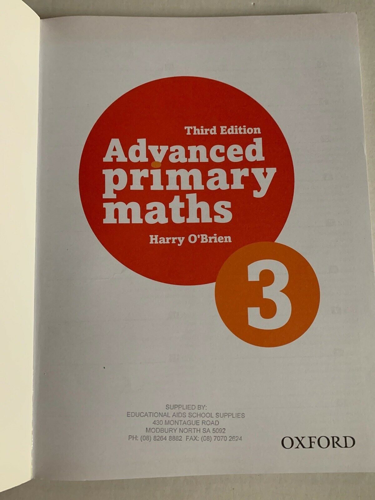 Advanced Primary Maths 3 Third Edition Harry O'Brien 2013