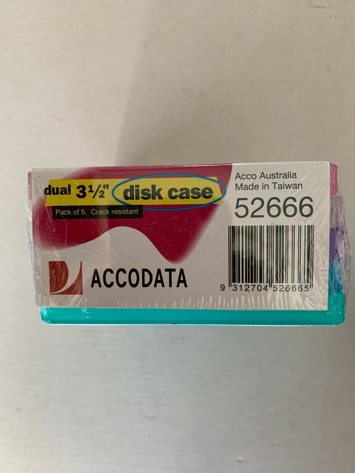 *New* Dual 3.5" Disk Case. Pack Of 5. Crack Resistant