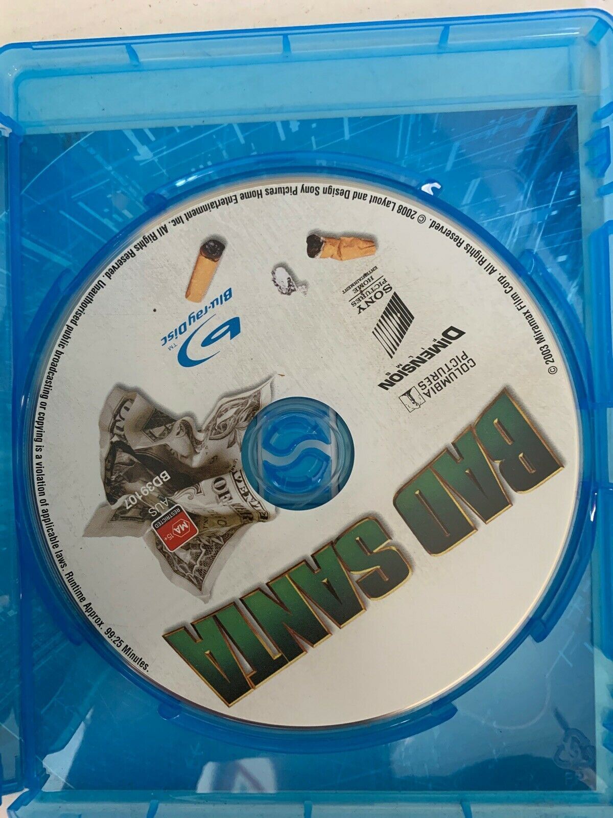 Bad Santa (Blu-ray, 2003) Billy Bob Thornton. Region B