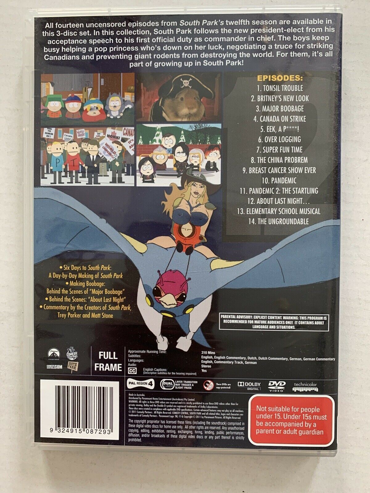 South Park: S12 Season 12 DVD Region 4