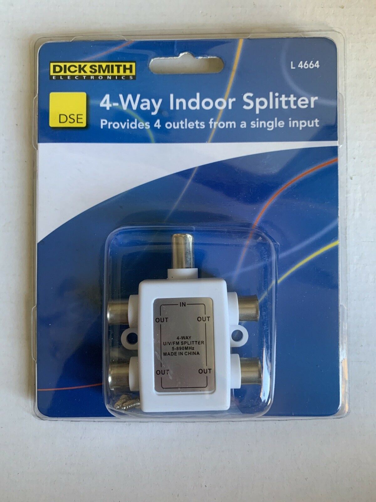 *New & Sealed* Dick Smith Electronic 4-Way Indoor UHF/VHF/FM Splitter L4664