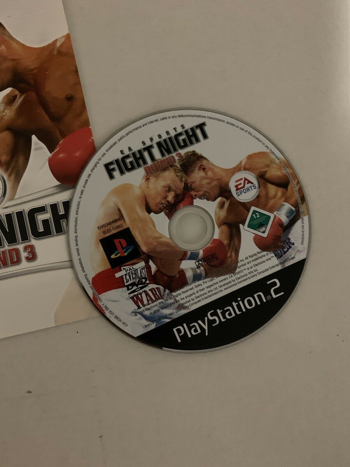 Fight Night Round 3 - PS2 Playstation 2 Game PAL With Manual