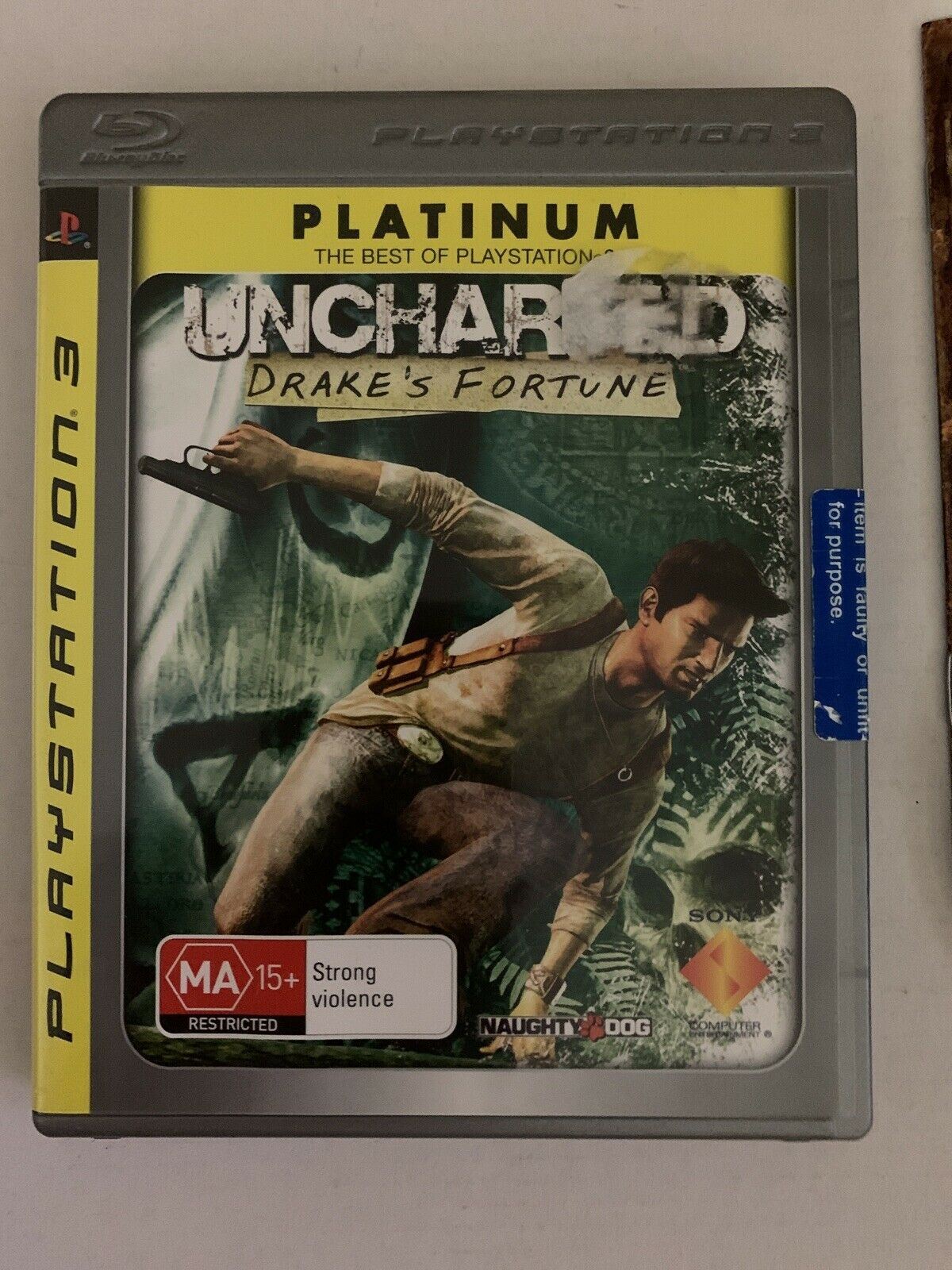 Uncharted Drake's Fortune PlayStation 3 PS3 Game With Manual