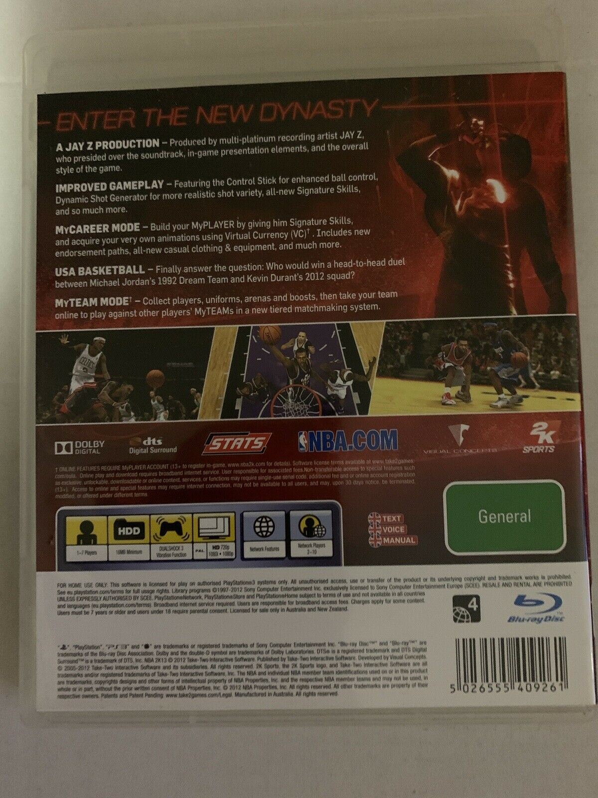 NBA 2K13 - PlayStation 3 - PS3 - Complete With Manual - PAL