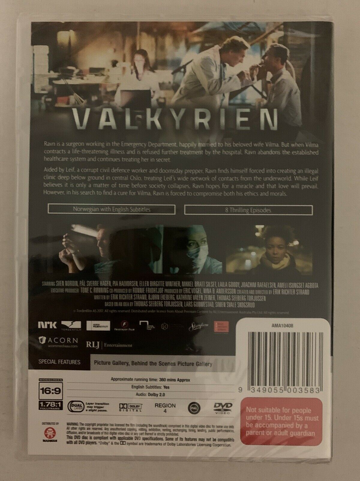 *New* Valkyrien The Clinic is Open DVD Region 4 Norwegian with English subtitles