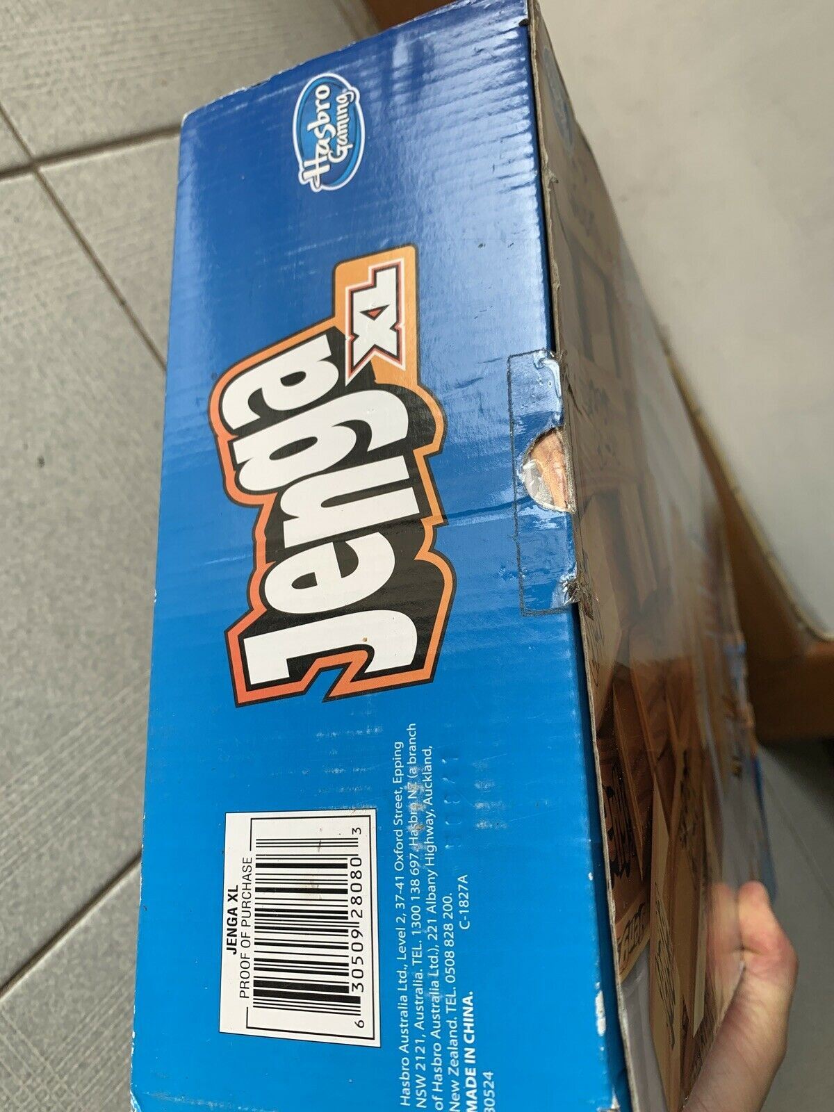 HASBRO Jenga XL - 30 Foldable Cardboard Blocks