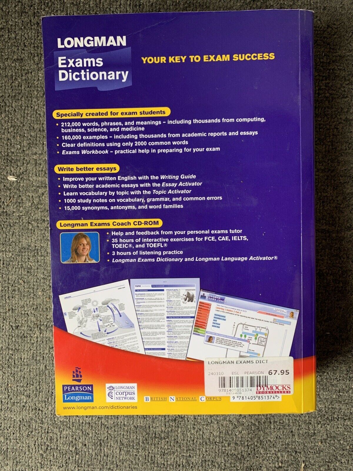 Longman Exams Dictionary - Your Key To Exam Success With Exams Coach CDROM 2009