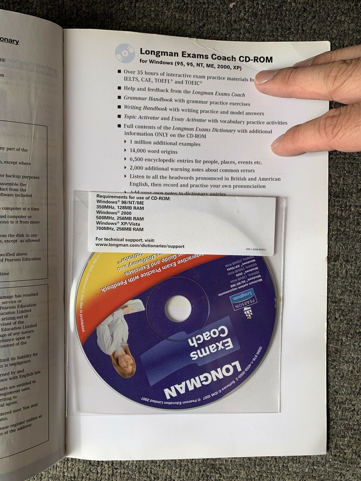 Longman Exams Dictionary - Your Key To Exam Success With Exams Coach CDROM 2009