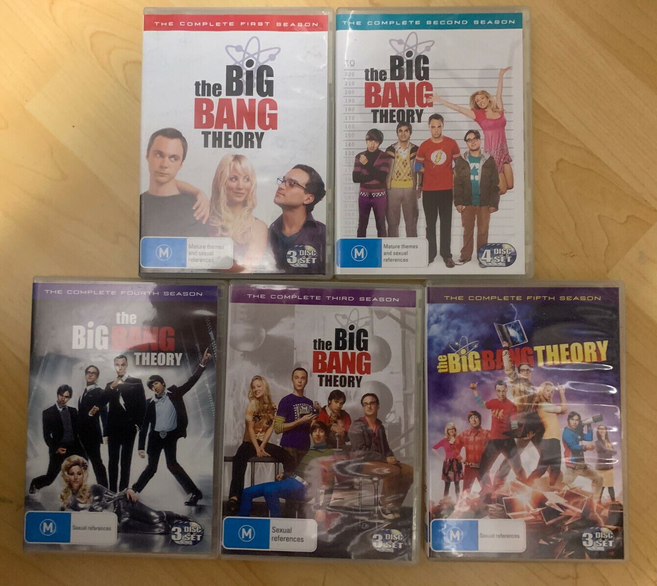 The Big Bang Theory: Seasons 1-5 (DVD, 2018) Region 4