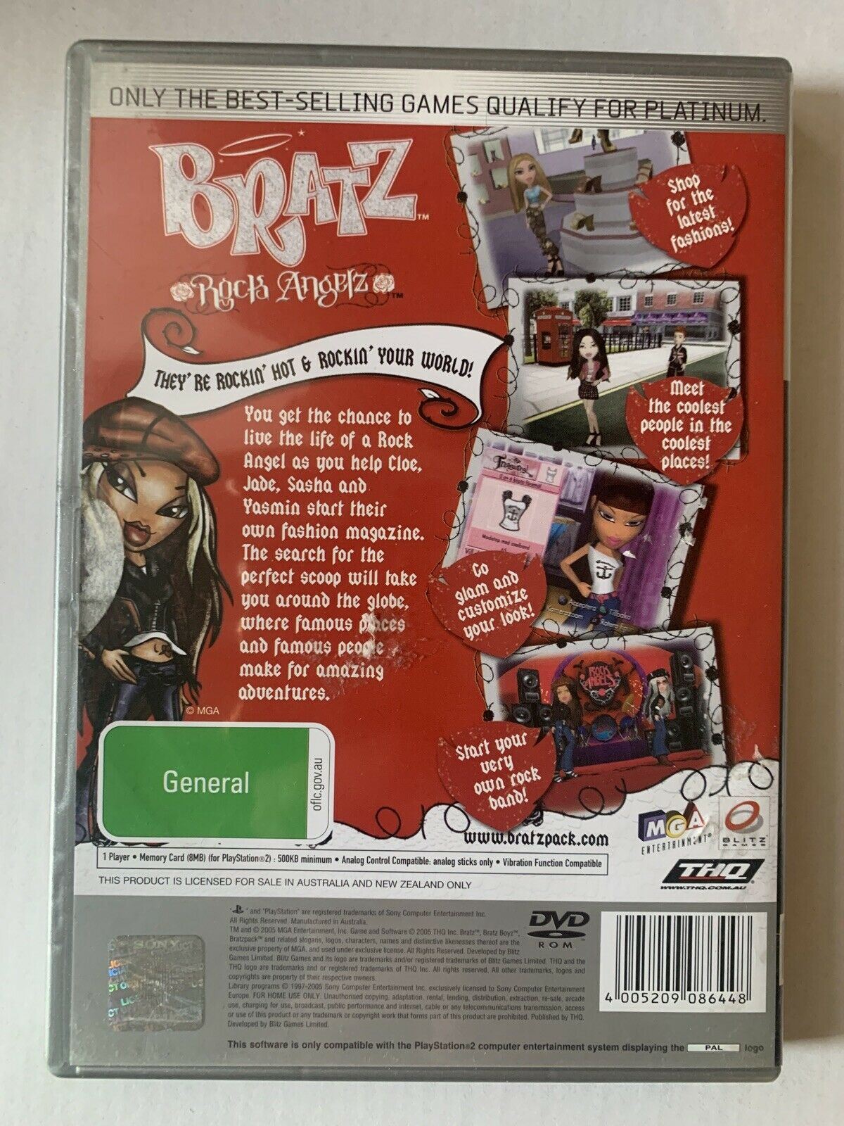 Bratz Rock Angelz PS2 - Sony Playstation 2 PAL Game
