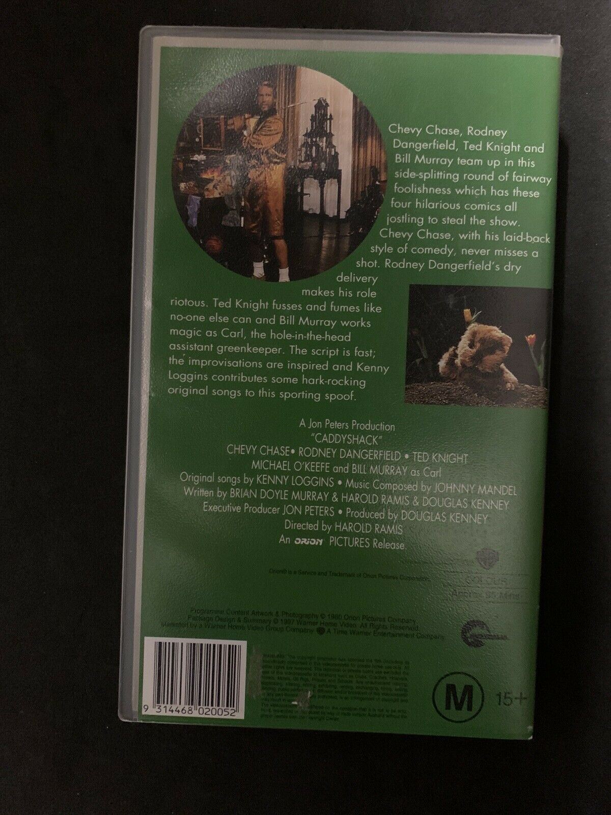 Caddyshack (VHS, 1980) PAL - Chevy Chase, Rodney Dangerfield, Bill Murray