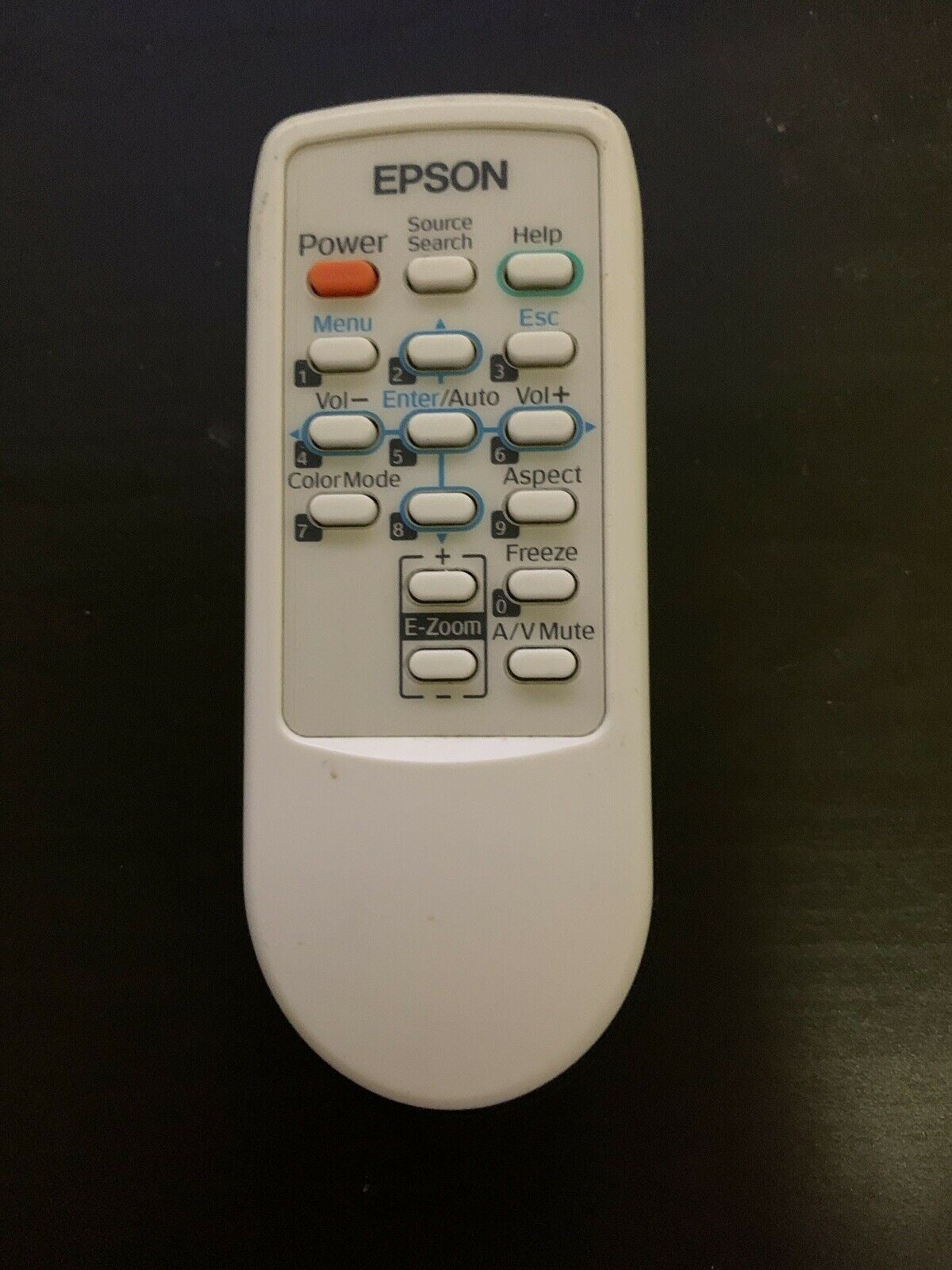 Genuine Epson HTR0213-72PW Remote Control for Projector