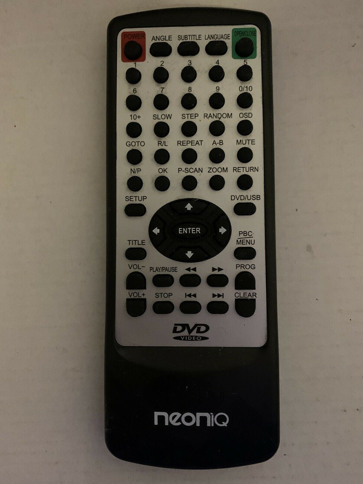 Neoniq GHB-138 Remote Control For DVD Player