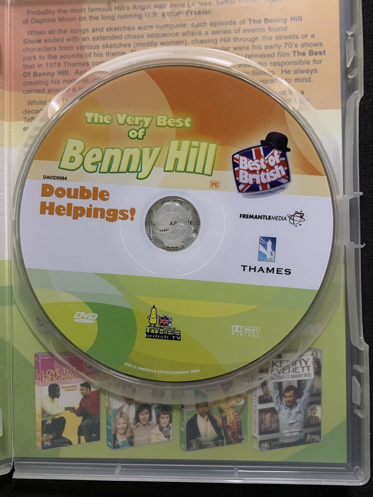 The Very Best Of Benny Hill - Double Helpings (1969–1989) DVD Region Free